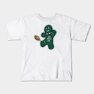 New York Jets Gingerbread Man Kids T-Shirt